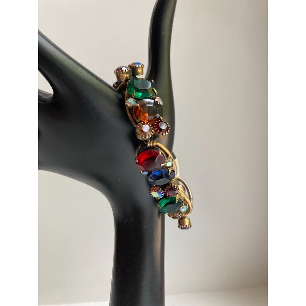Weiss Multi Color Rhinestone Bracelet -READ - Picture 7 of 16